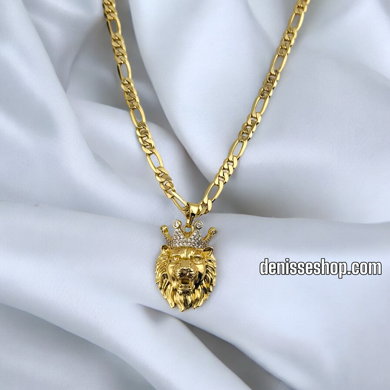 14K MEN LION BIG PENDANT P655