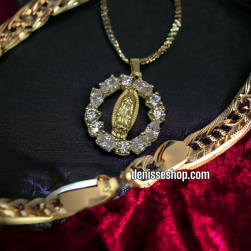 14K GUADALUPE PENDANT P245 (CHAIN NO INCLUDED)