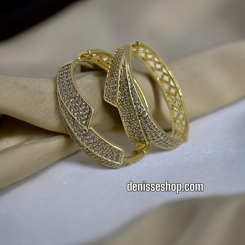 14K GOLD HOOPS EARRINGS HP350