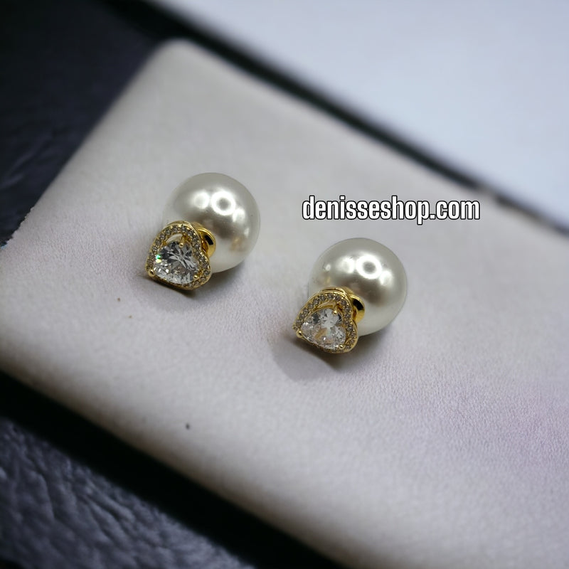 14K PEARL EARRING E290