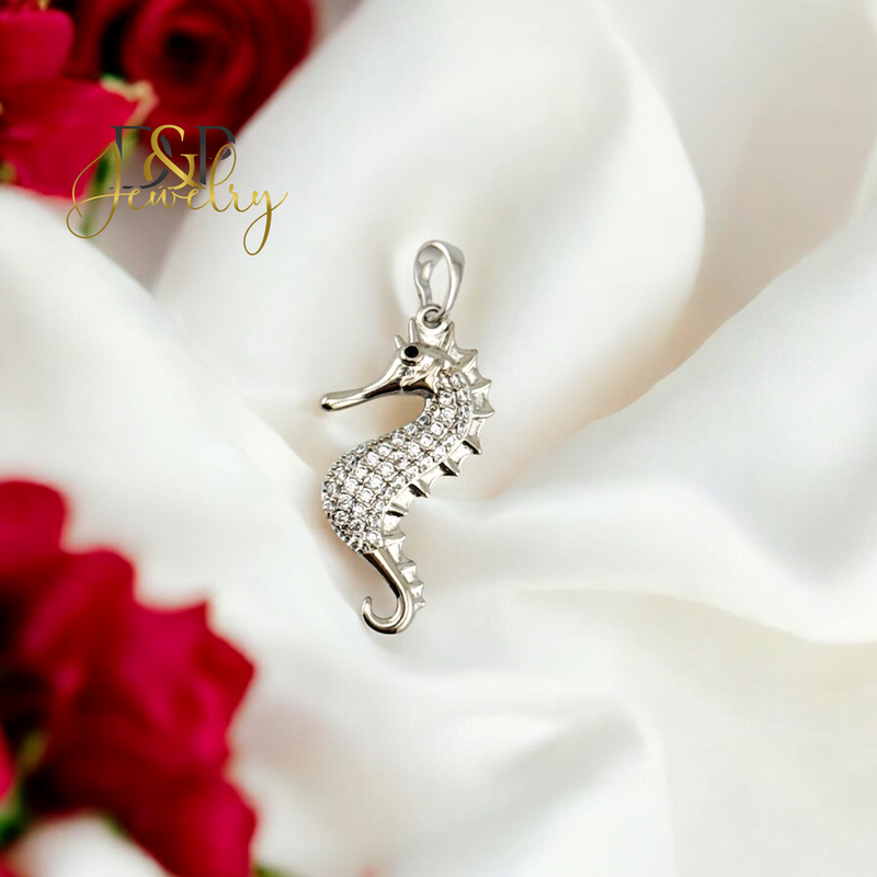 SILVER SEAHORSE PENDANT P799