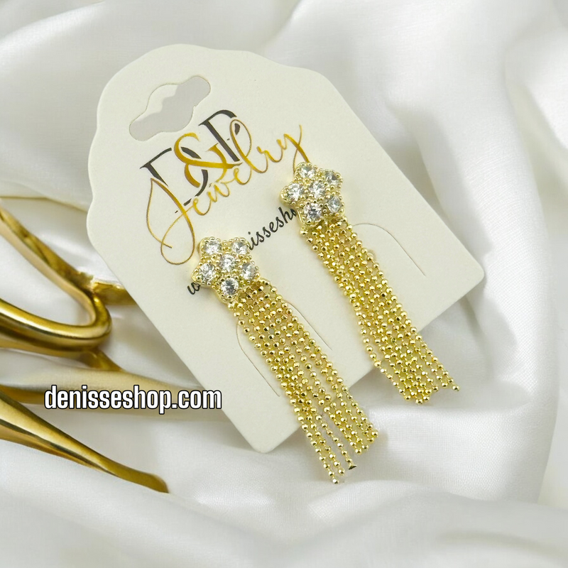 14K FLOWER EARRING E640