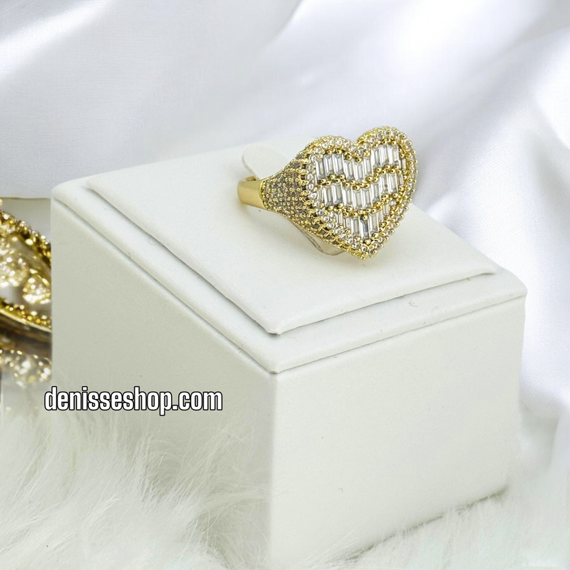 14K HEART RING RG225