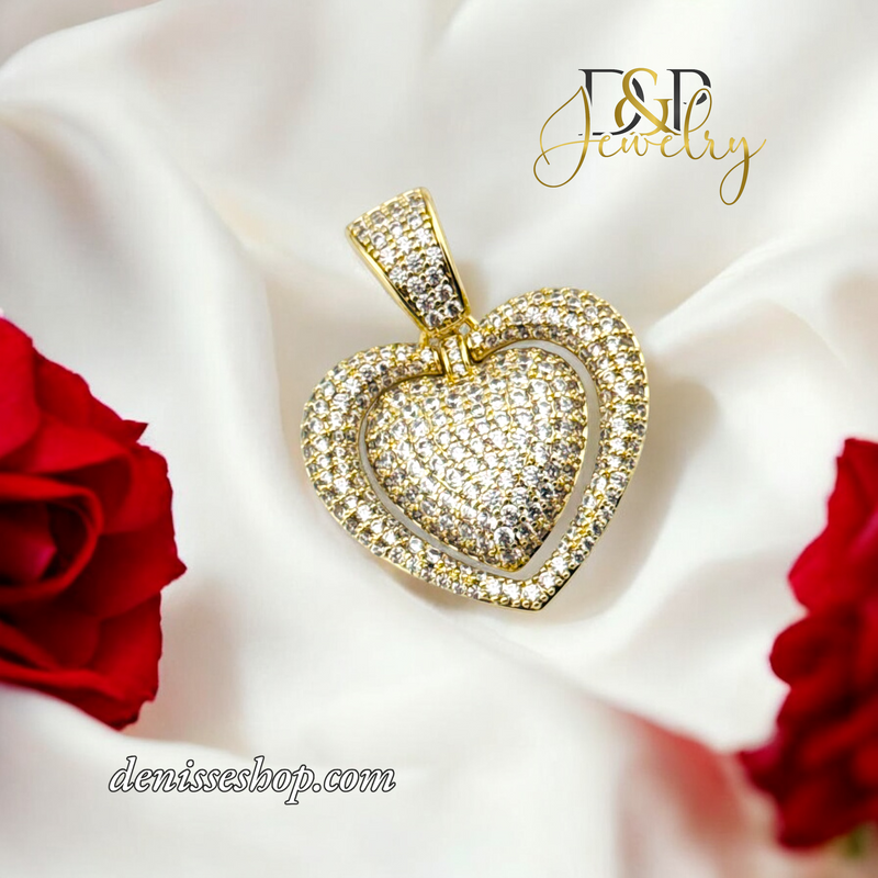 14K WOMEN HEART PENDANT P684