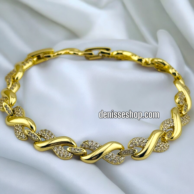 14K WOMEN INFINITY BRACELET BR611