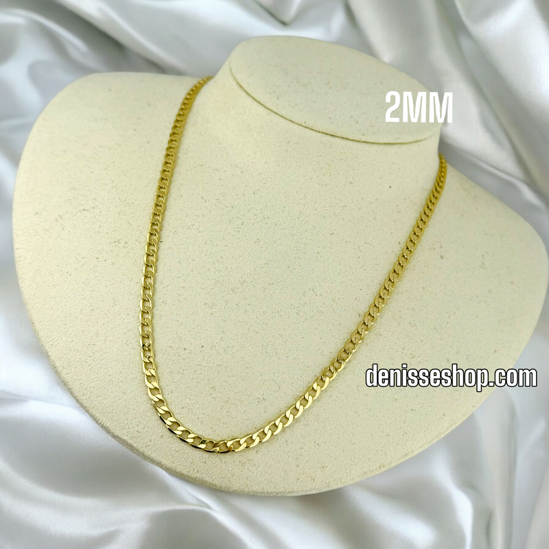 14K CUBAN CHAIN 2MM CH03