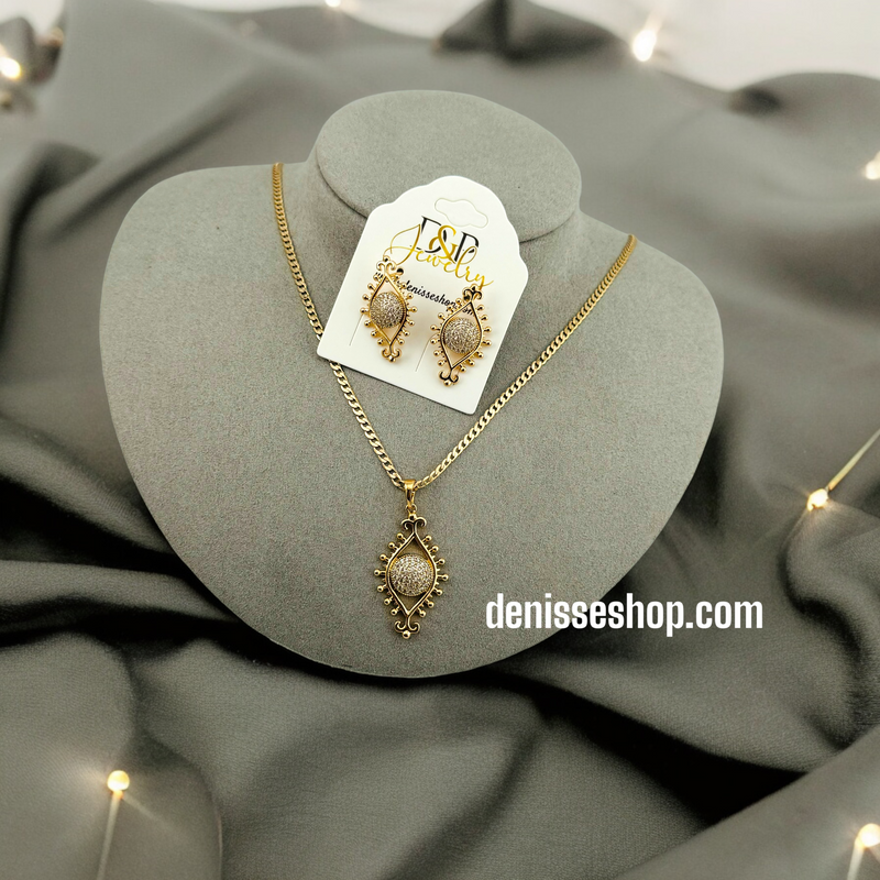 18K EYE NECKLACE SET 18&