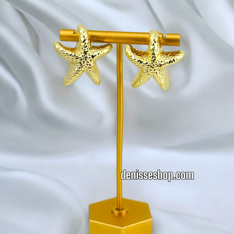 14K FASHION GOLD EARRING E590