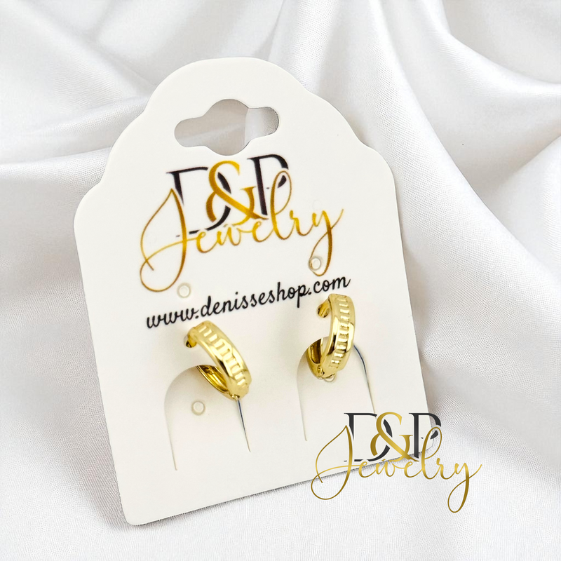 14K SMALL GOLD HOOP EARRING HP762