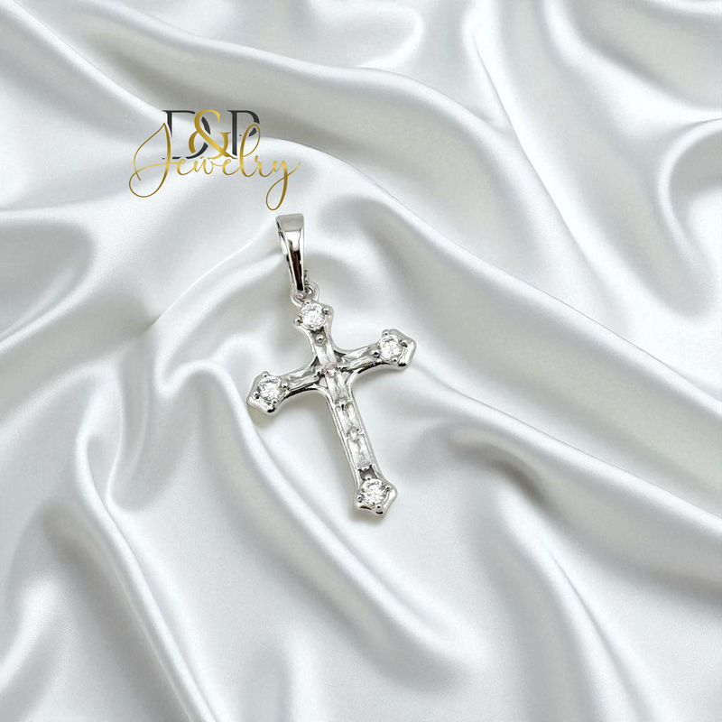 14K SILVER/CROSS PENDANT P913