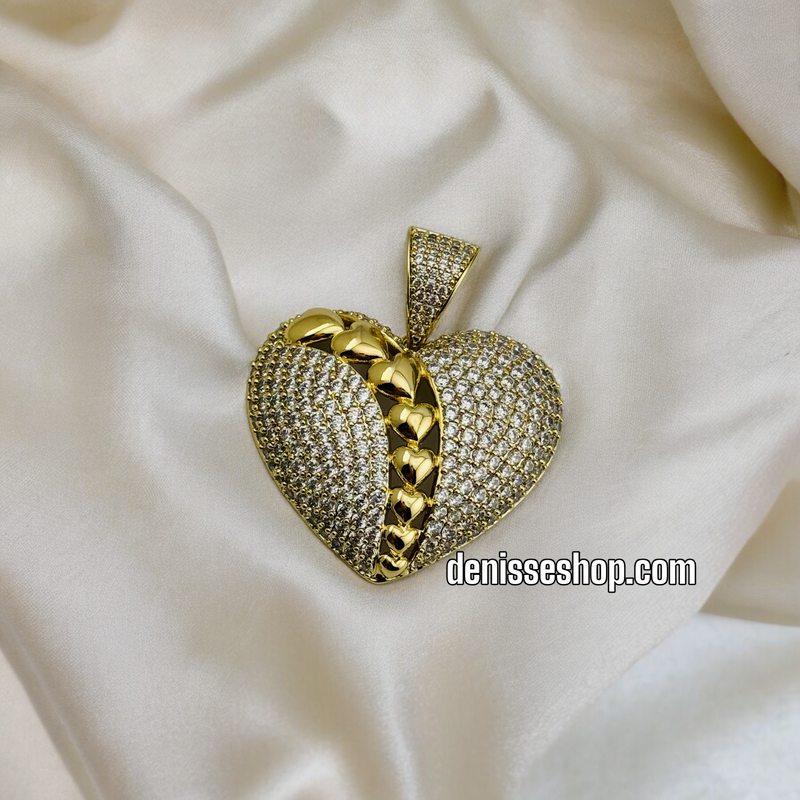 14K HEART NECKLACE SIZE 20&