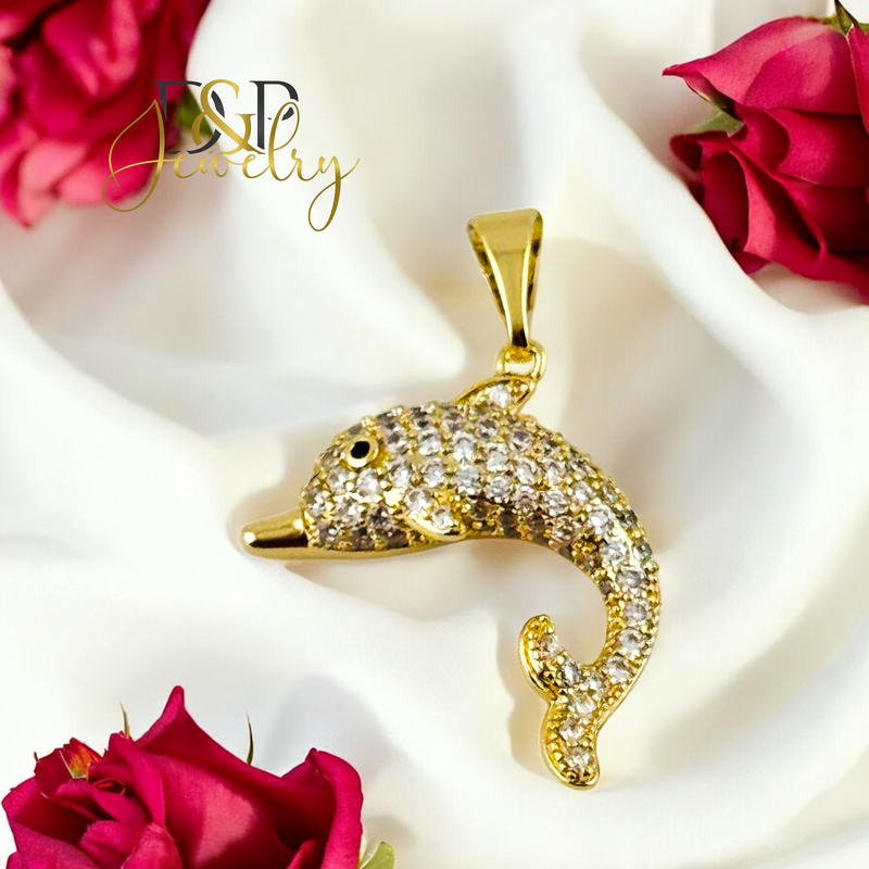 14K DOLPHIN PENDANT P836