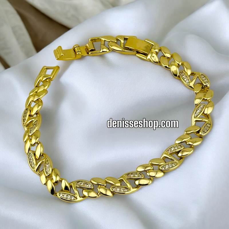 14K FASHION SHINY LINK BRACELET BR524