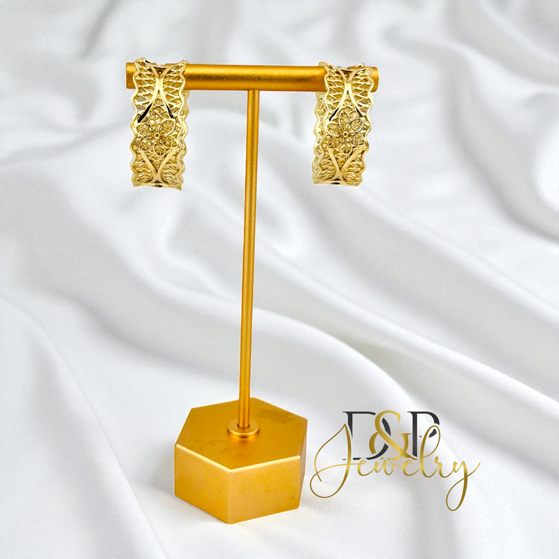 14K GOLD HOOP EARRING HP785