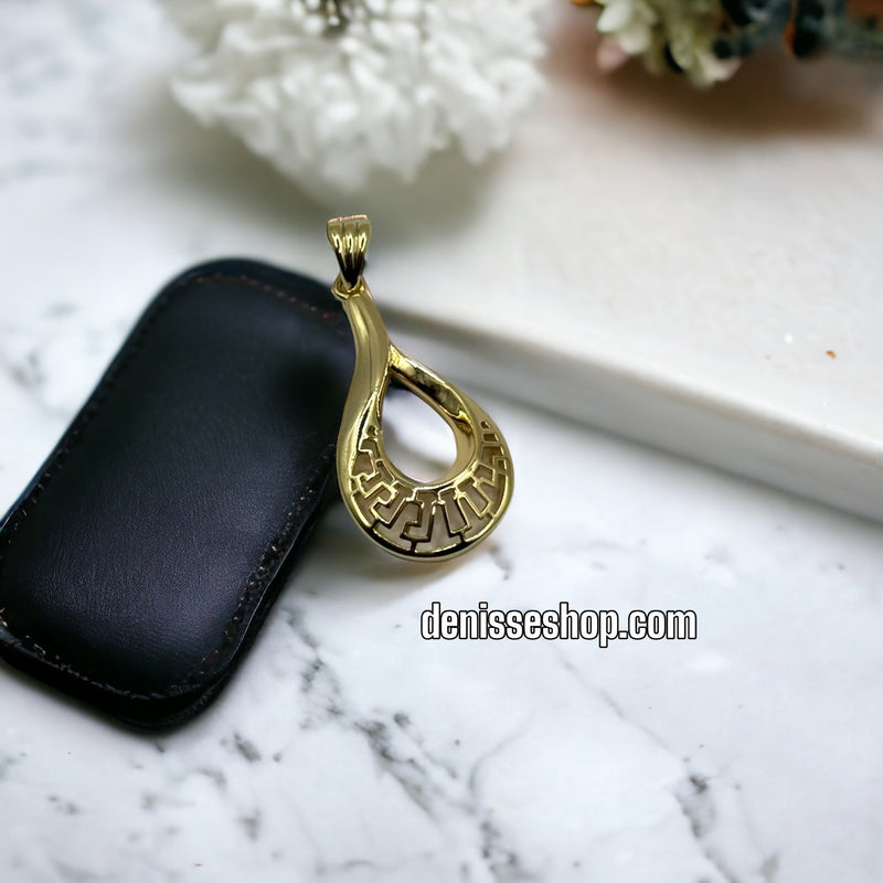 14K Elegant Gold Pendant P195 (chain not included)