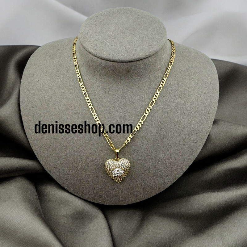 14K HEART PENDANT P345