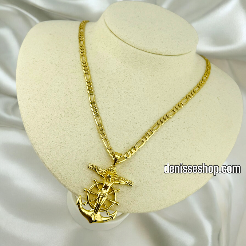 14K ANCHOR MEN PENDANT