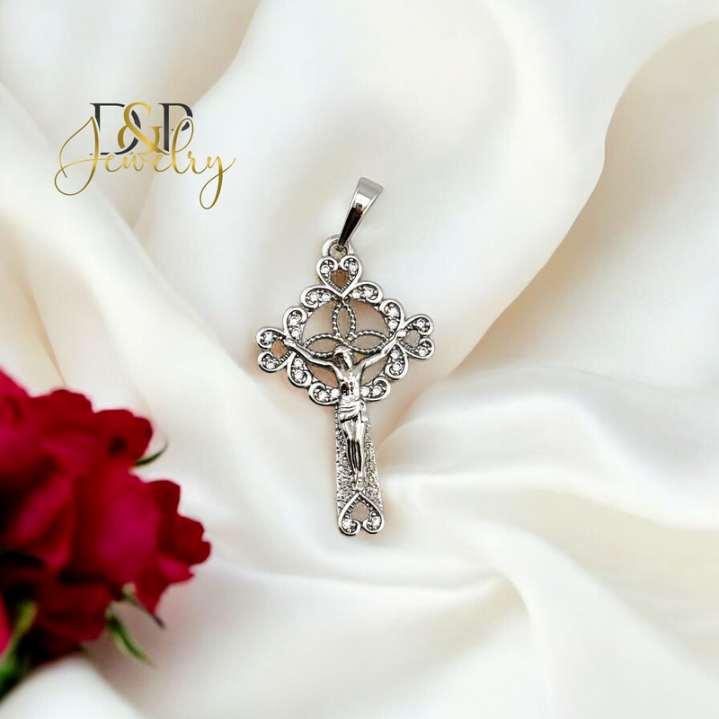 SILVER CROSS PENDANT P813