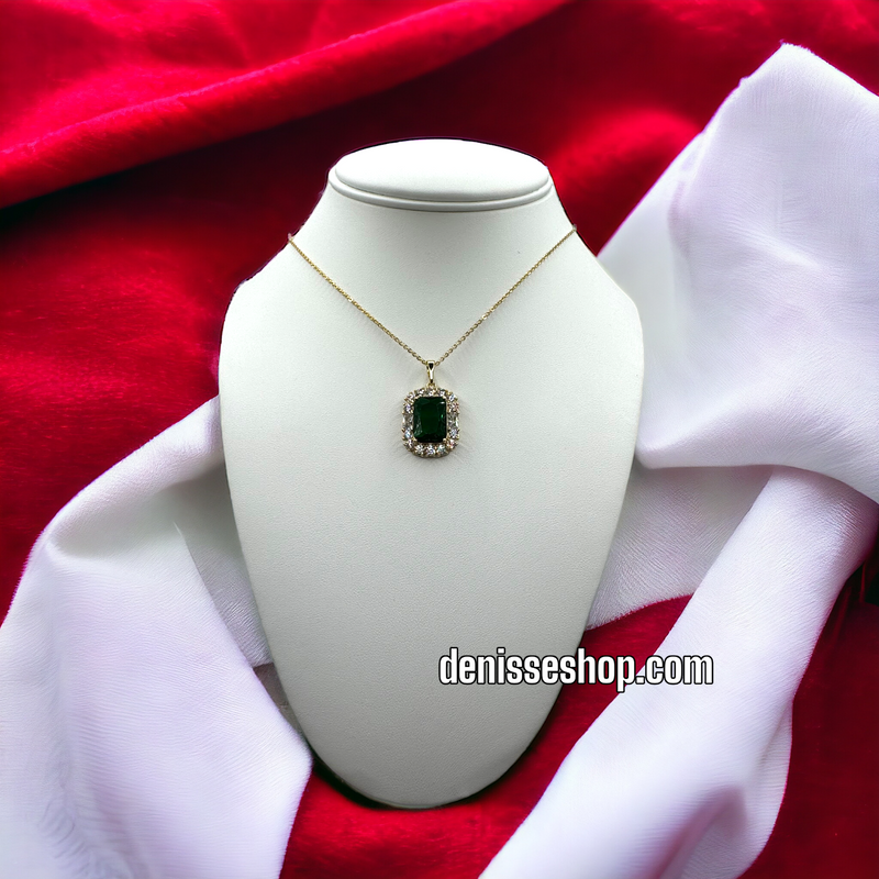 14K GREEN PENDANT P305