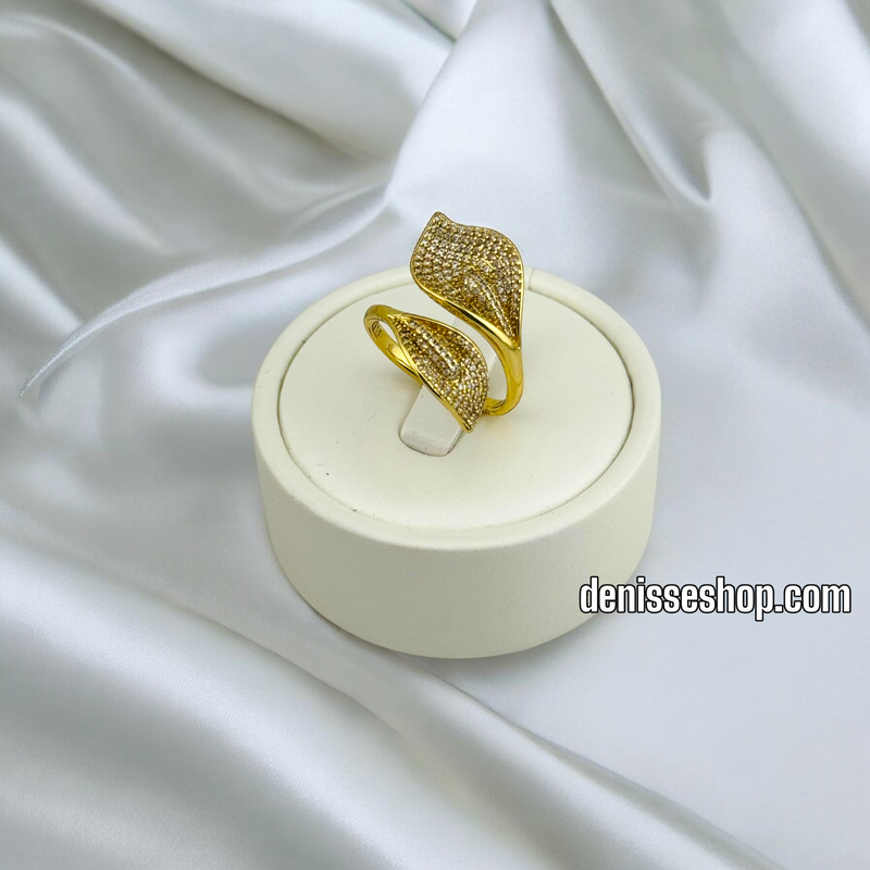 14K WOMEN/ LEAF ADJUSTABLE RING RG333