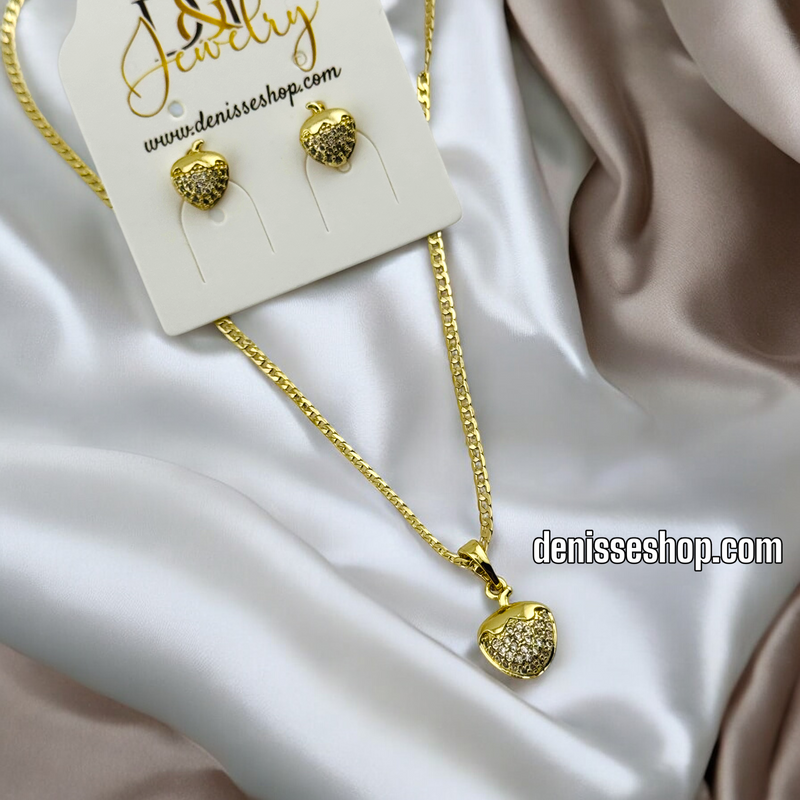 14K WOMAN/STRAWBERRY NECKLACE SET N170