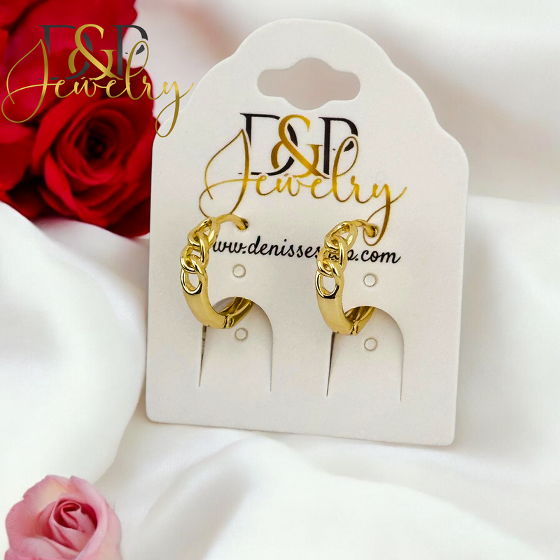 14K SMALL PLAIN  HOOP EARRING HP640