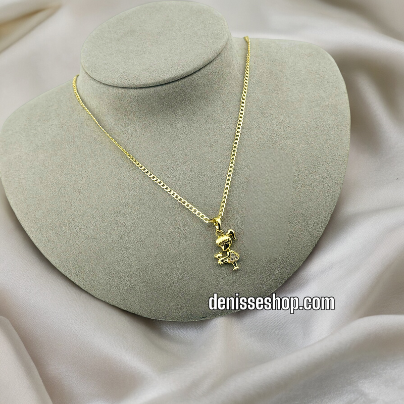 14K GIRL NECKLACE P397