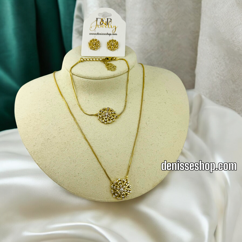 14K WOMAN/ NECKLACE SET N154