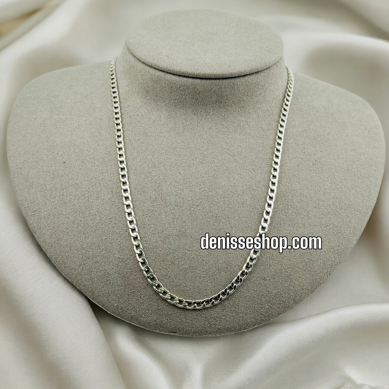 CUBAN SILVER CHAIN 3MM C517