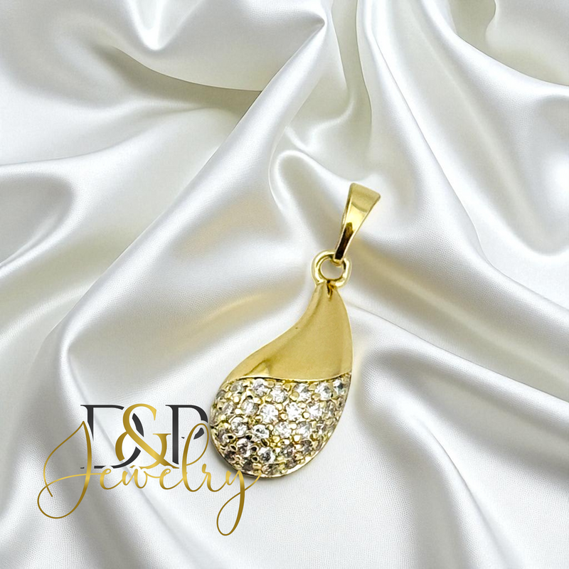 14K GOLD/DROP PENDANT P936