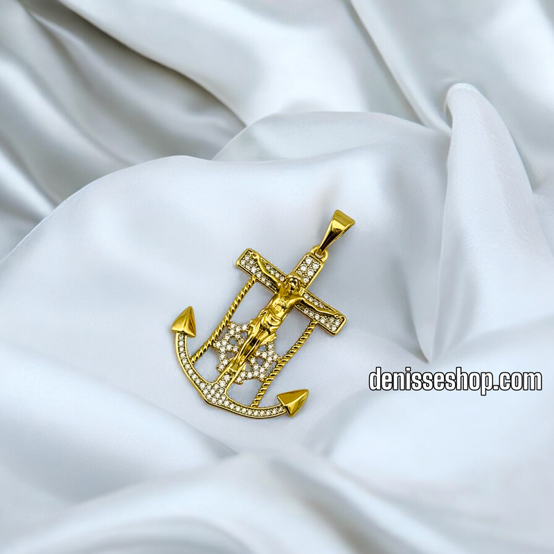 14K MEN/BOYS ANCHOR PENDANT P584