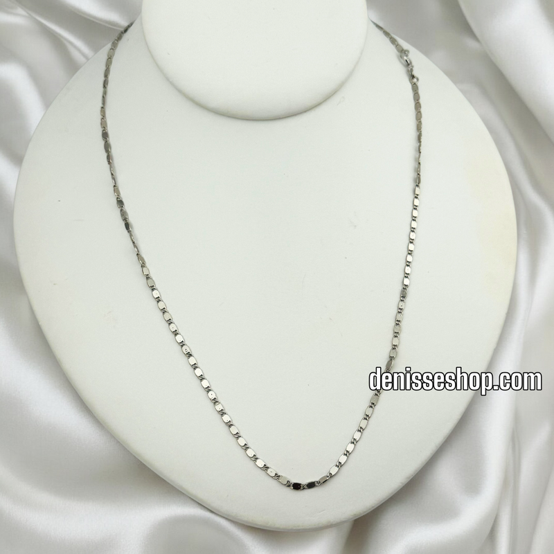 14K SILVER MIRROR DESIGN CHAIN CH053