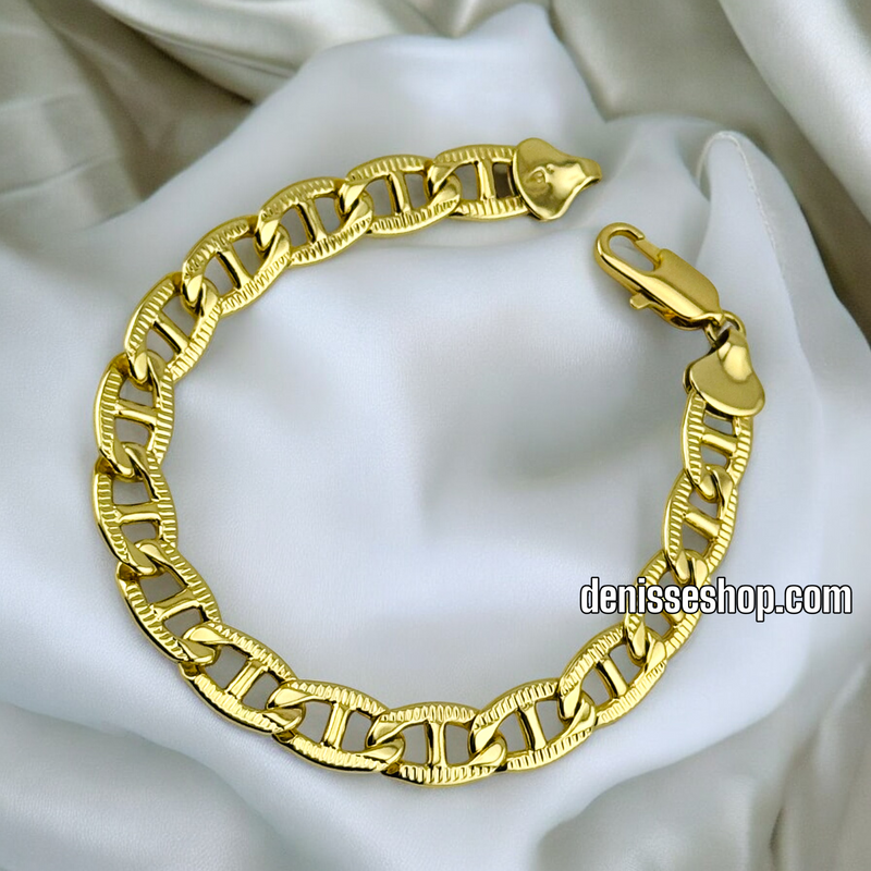 14K /UNISEX MARINER BRACELET 8” BR563