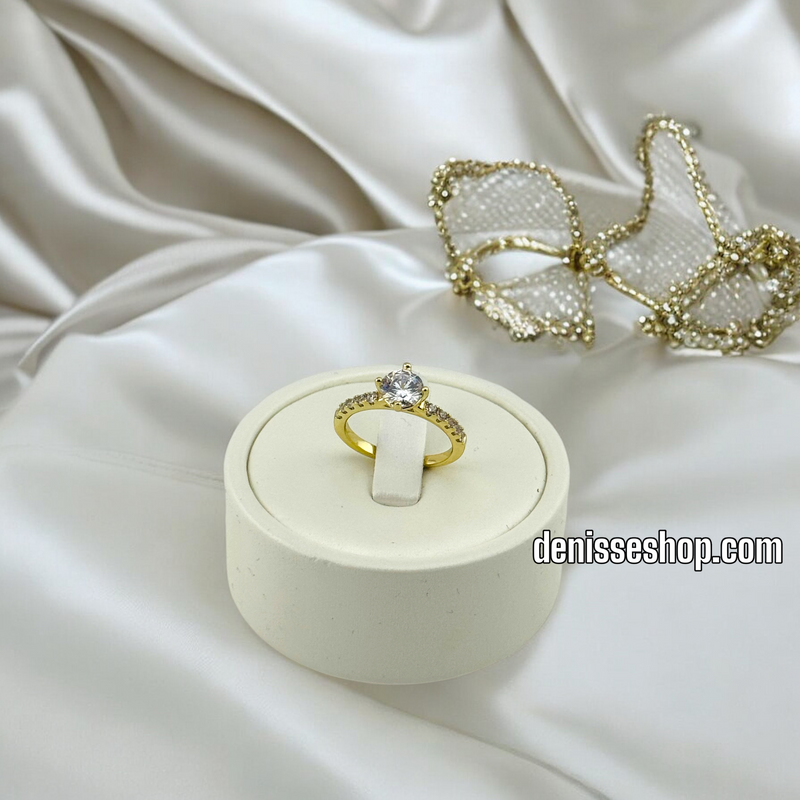 14K WOMEN/GIRL WHITE STONE RING RG279