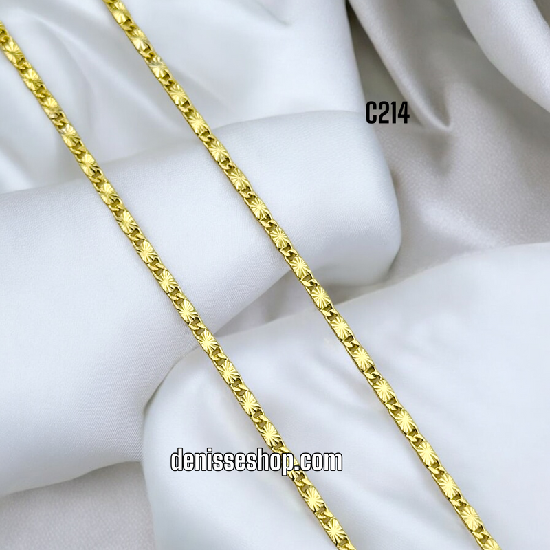 14K THIN STAR DESIGN CHAIN C214