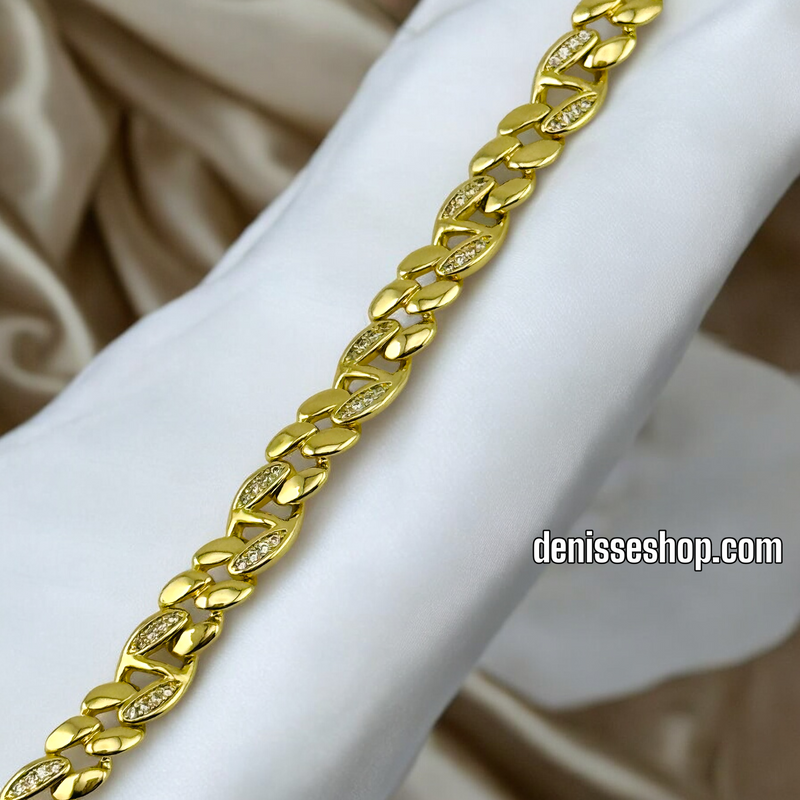 14K FASHION SHINY LINK BRACELET BR524