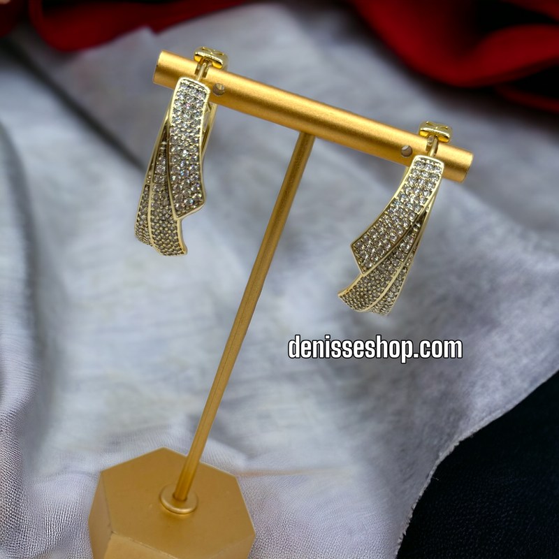 14K GOLD HOOPS EARRINGS HP350