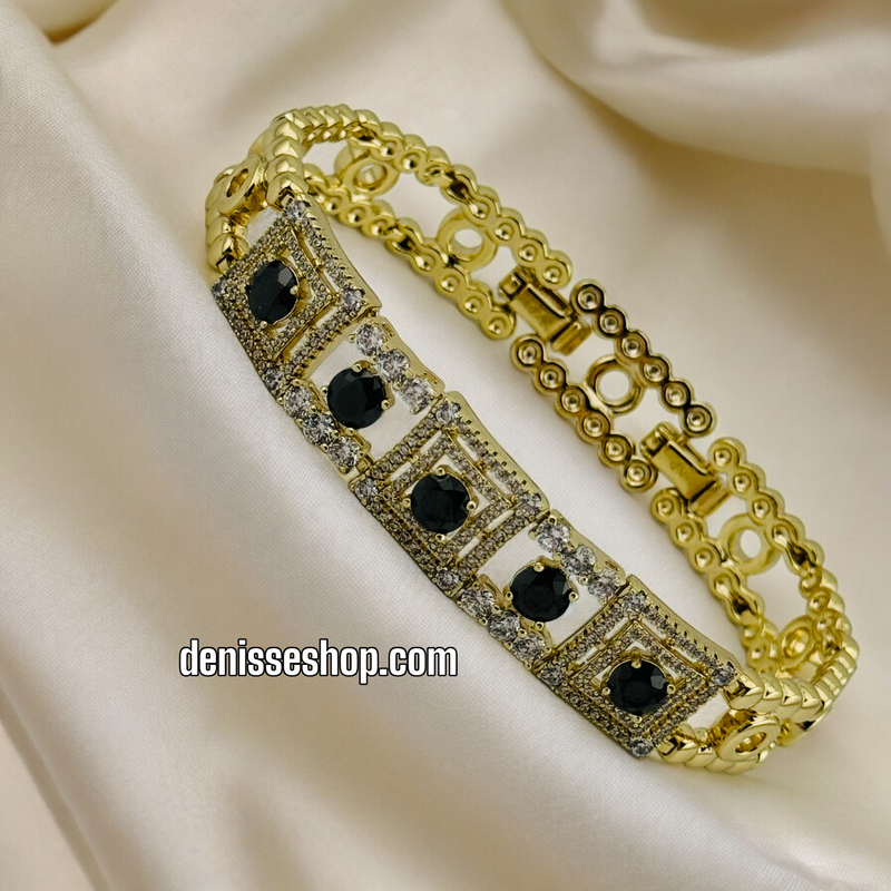 14K BLACK BRACELET BR372