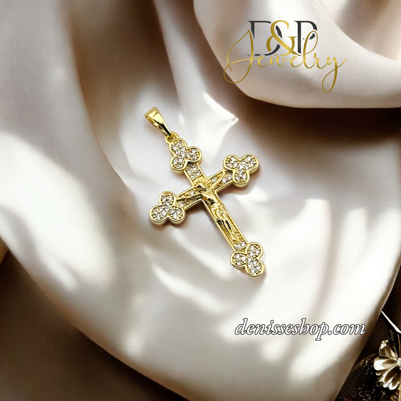 14K CROSS PENDANT P700