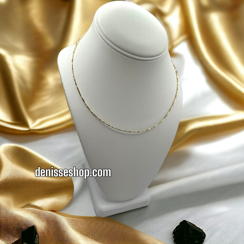 FASHION NECKLACE C1076 (GOLD AND SILVER )