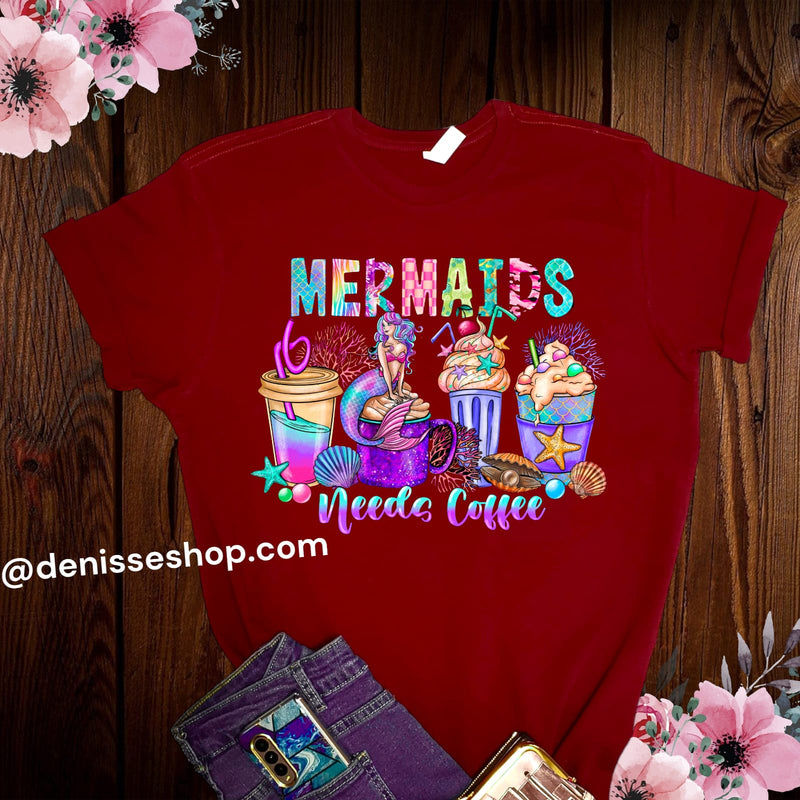 DENISSE BOUTIQUE BLUSA DE DAMA MERMAIDS NEEDS COFFEE PL089