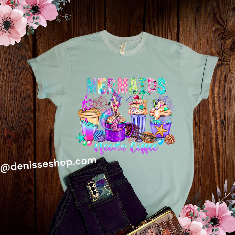 DENISSE BOUTIQUE BLUSA DE DAMA MERMAIDS NEEDS COFFEE PL089