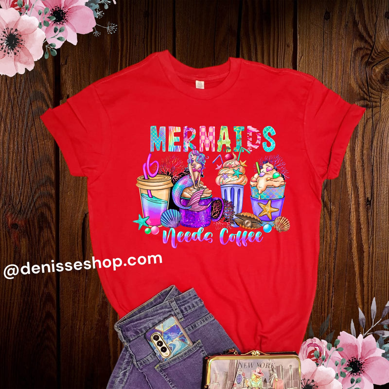 DENISSE BOUTIQUE BLUSA DE DAMA MERMAIDS NEEDS COFFEE PL089