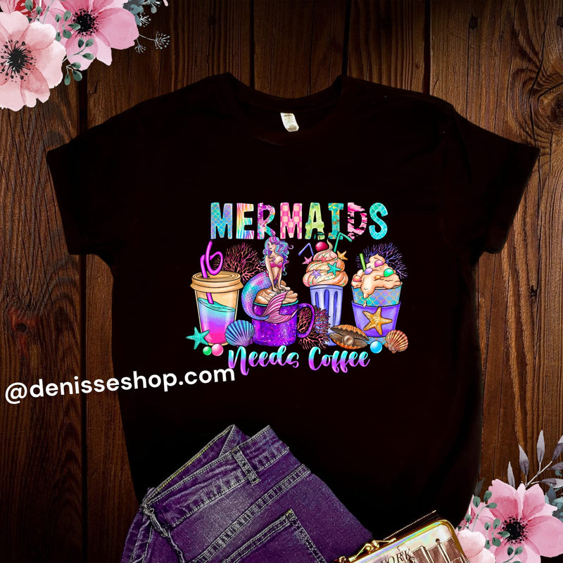 DENISSE BOUTIQUE BLUSA DE DAMA MERMAIDS NEEDS COFFEE PL089