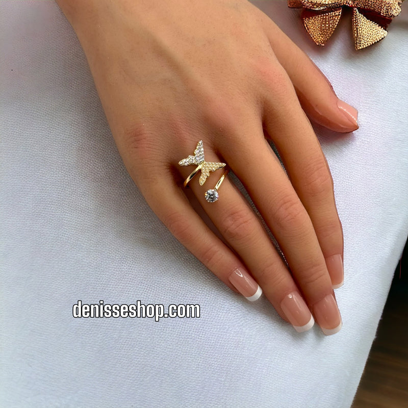 Butterfly Adjustable Ring RG76