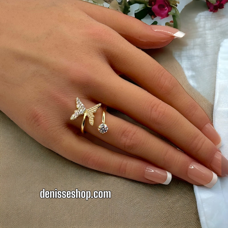 Butterfly Adjustable Ring RG76