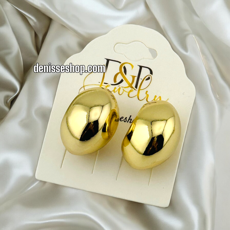 14K FASHION GOLD  EARRING E653