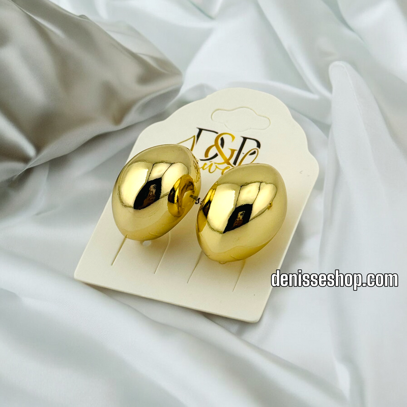 14K FASHION GOLD  EARRING E653