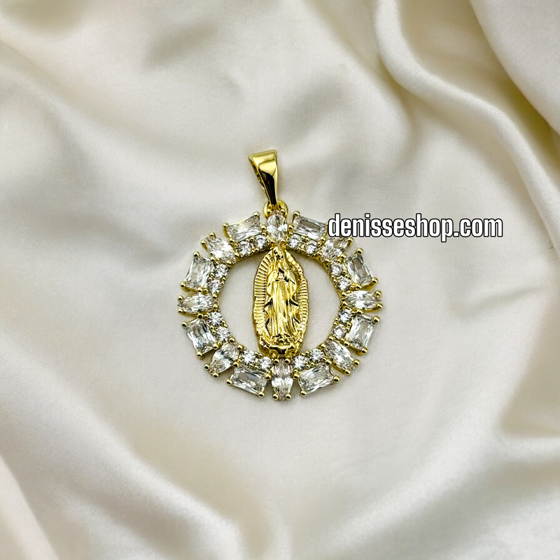 14K GUADALUPE MARY PENDANT P349