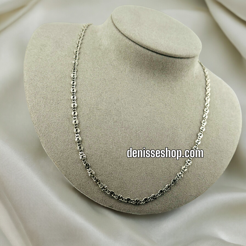 ROUNDED SILVER CHAIN 3MM C516